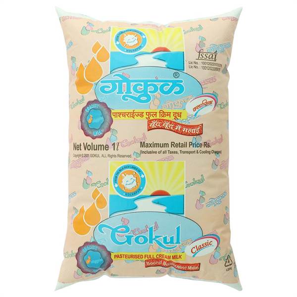 Gokul Full Cream Milk 1 L
